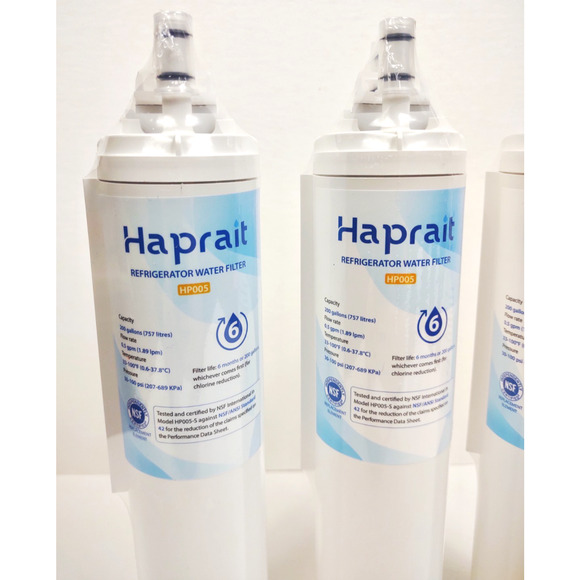 Haprait HP005 Refrigerator Water Filter Replacement 3 Pack - All 3 Sealed NWT - Picture 5 of 9
